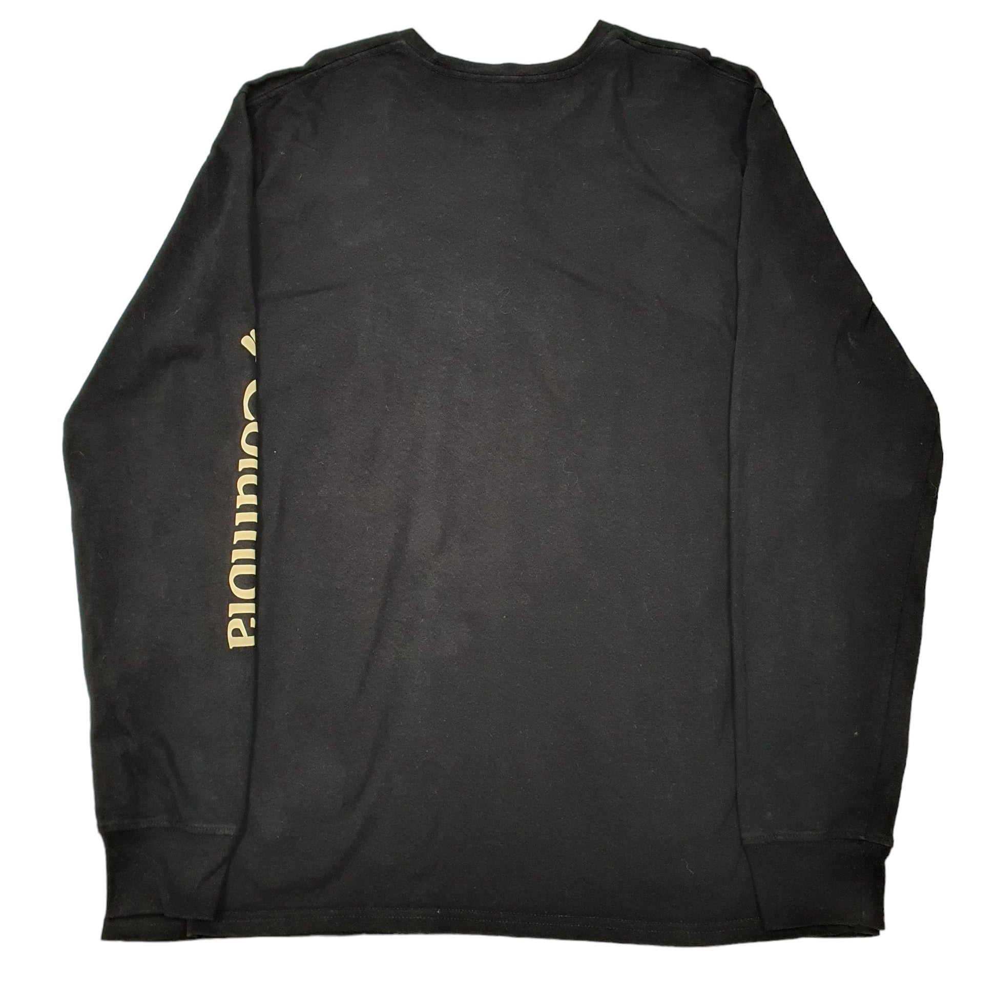 Mens Black Columbia Sportswear Pacific Northwest Mountain Long Sleeve T Shirt