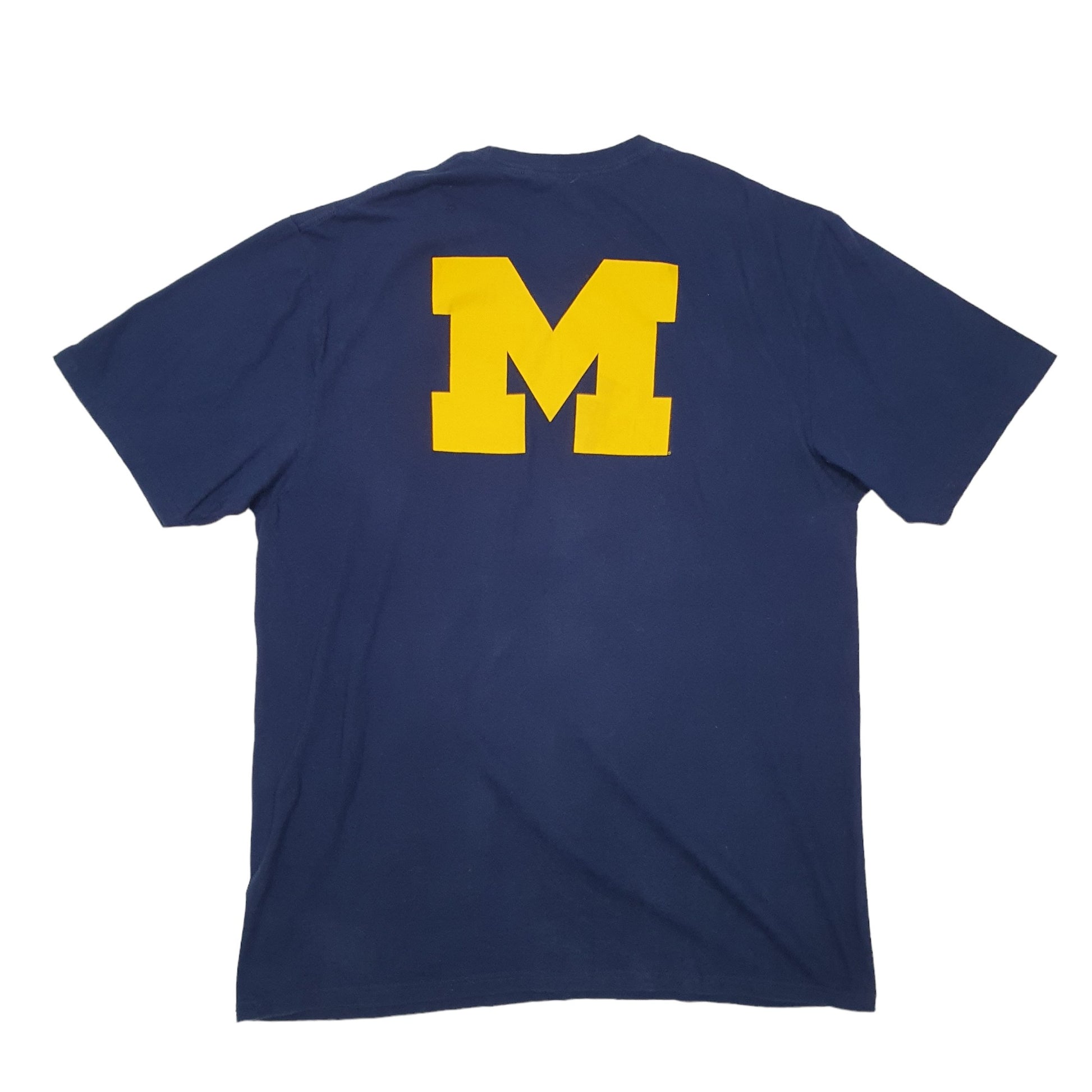 Adidas University of Michigan Short Sleeve T Shirt Navy