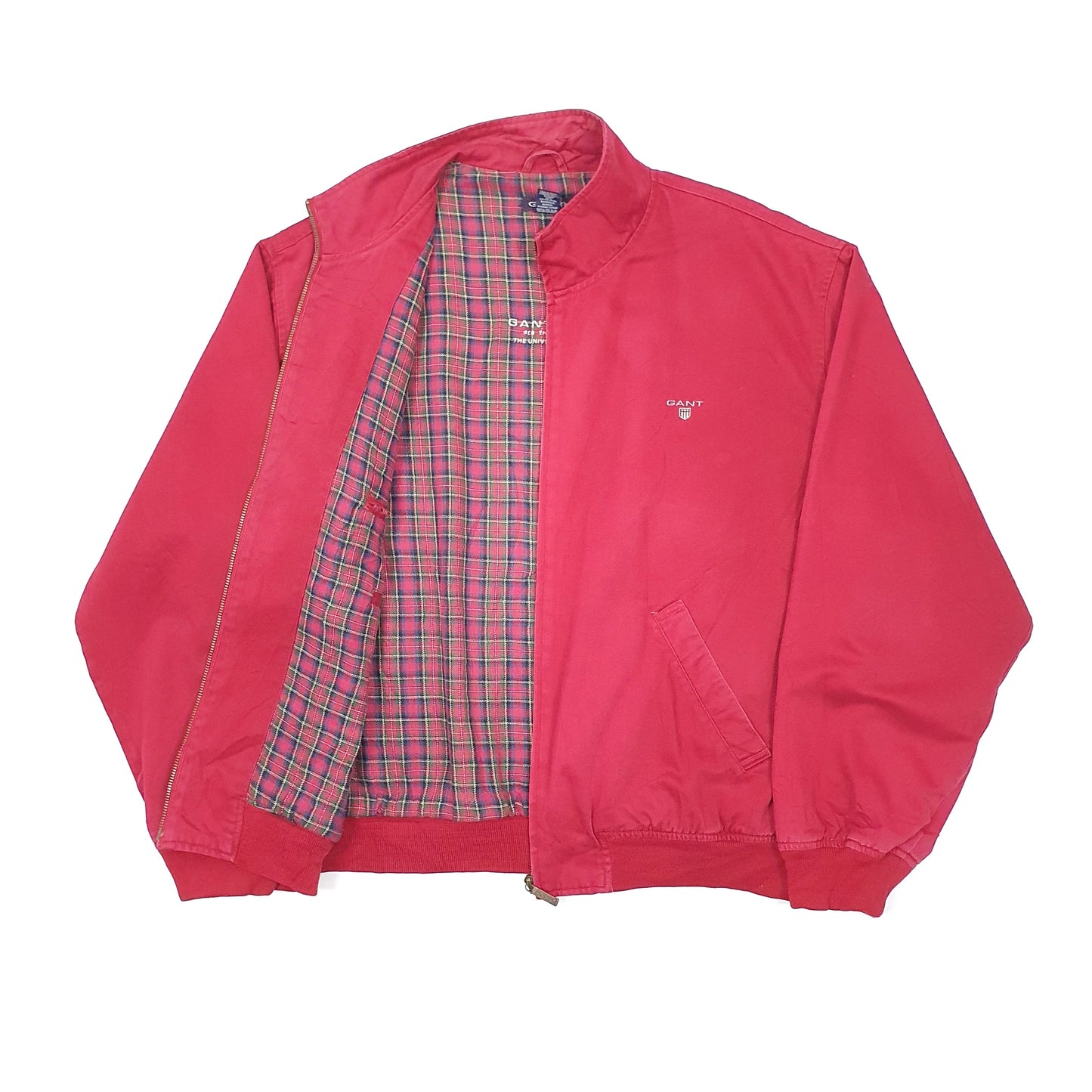 Mens GANT Harrington Jacket Red