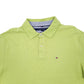 Mens Green Tommy Hilfiger Custom Fit Short Sleeve Polo Shirt