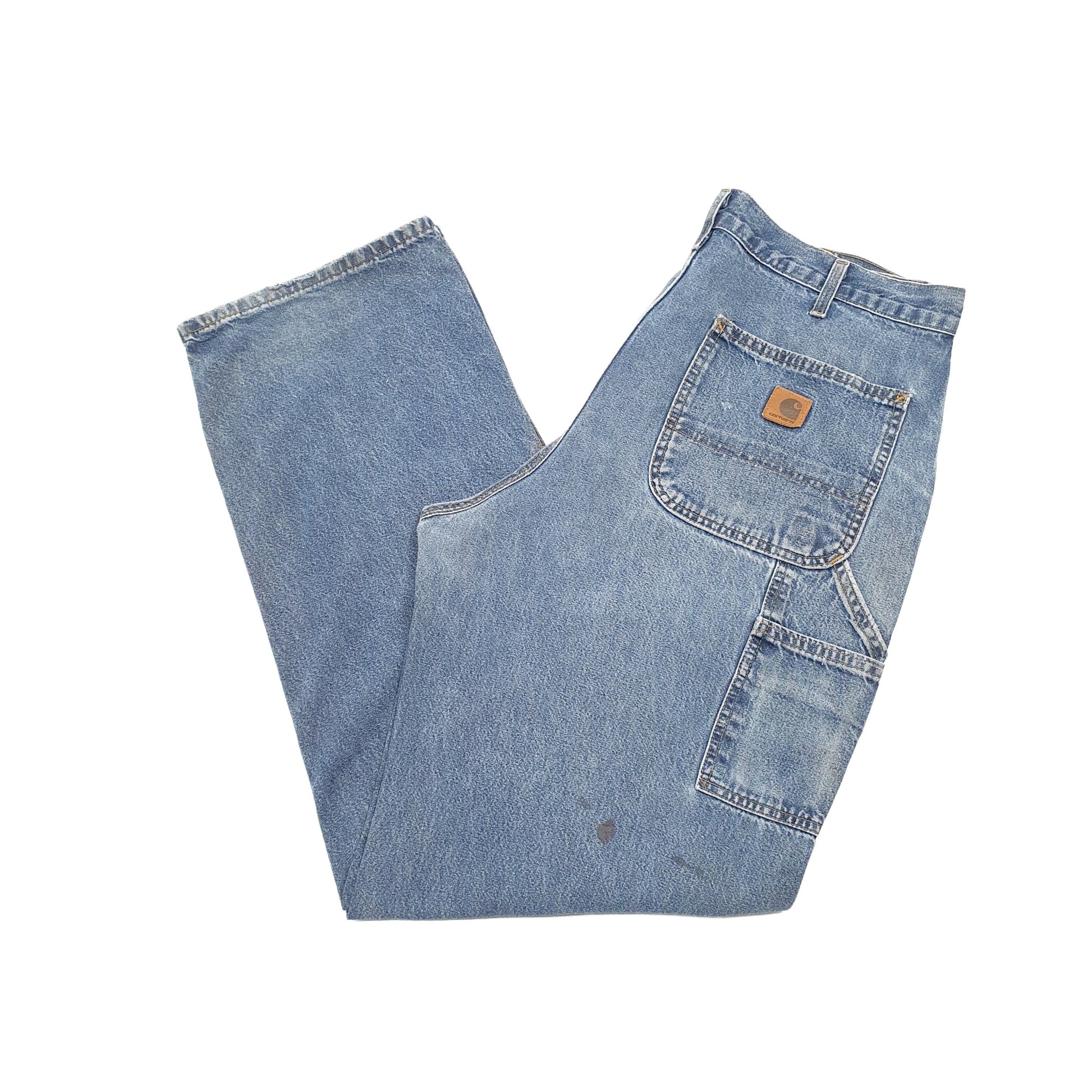 Carhartt Casual Loose Fit Carpenter Jeans W36 L34 Blue