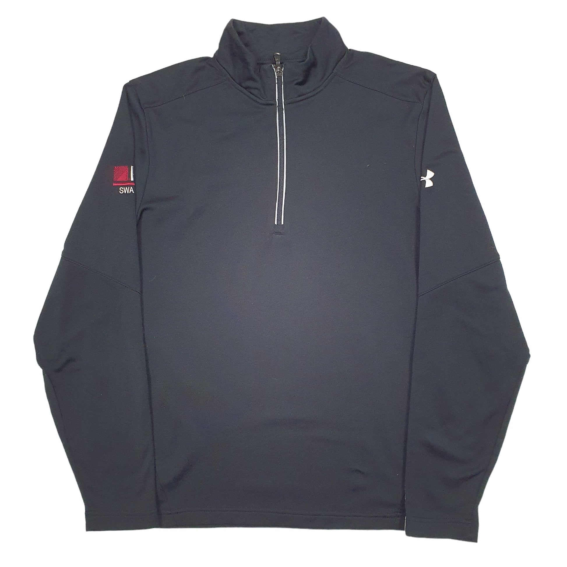 Mens Black Under Armour Active Quarter Zip Jumper