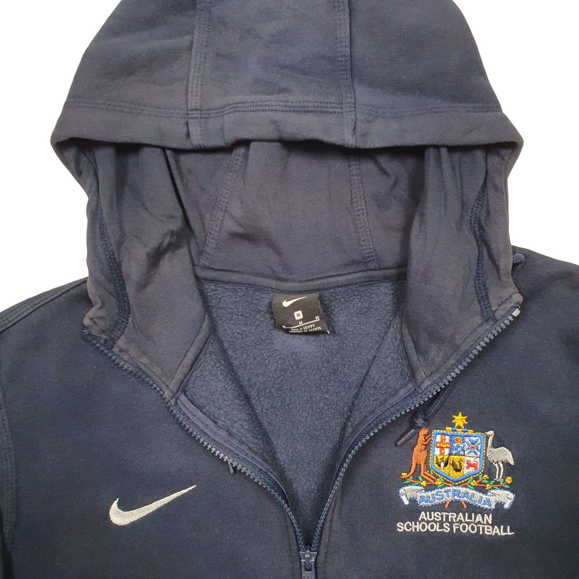 Mens Blue Nike Australian School Football Full Zip Jumper