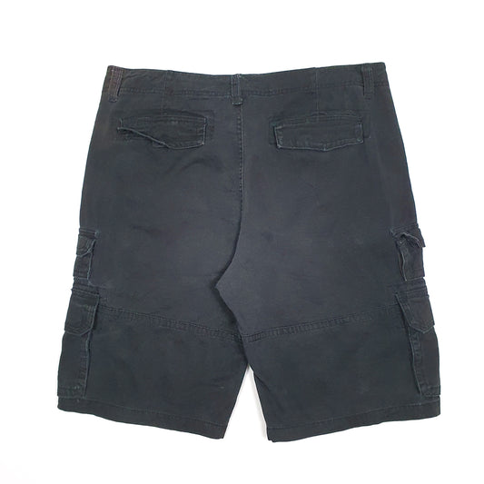 Mens Black Plugg  Cargo Shorts