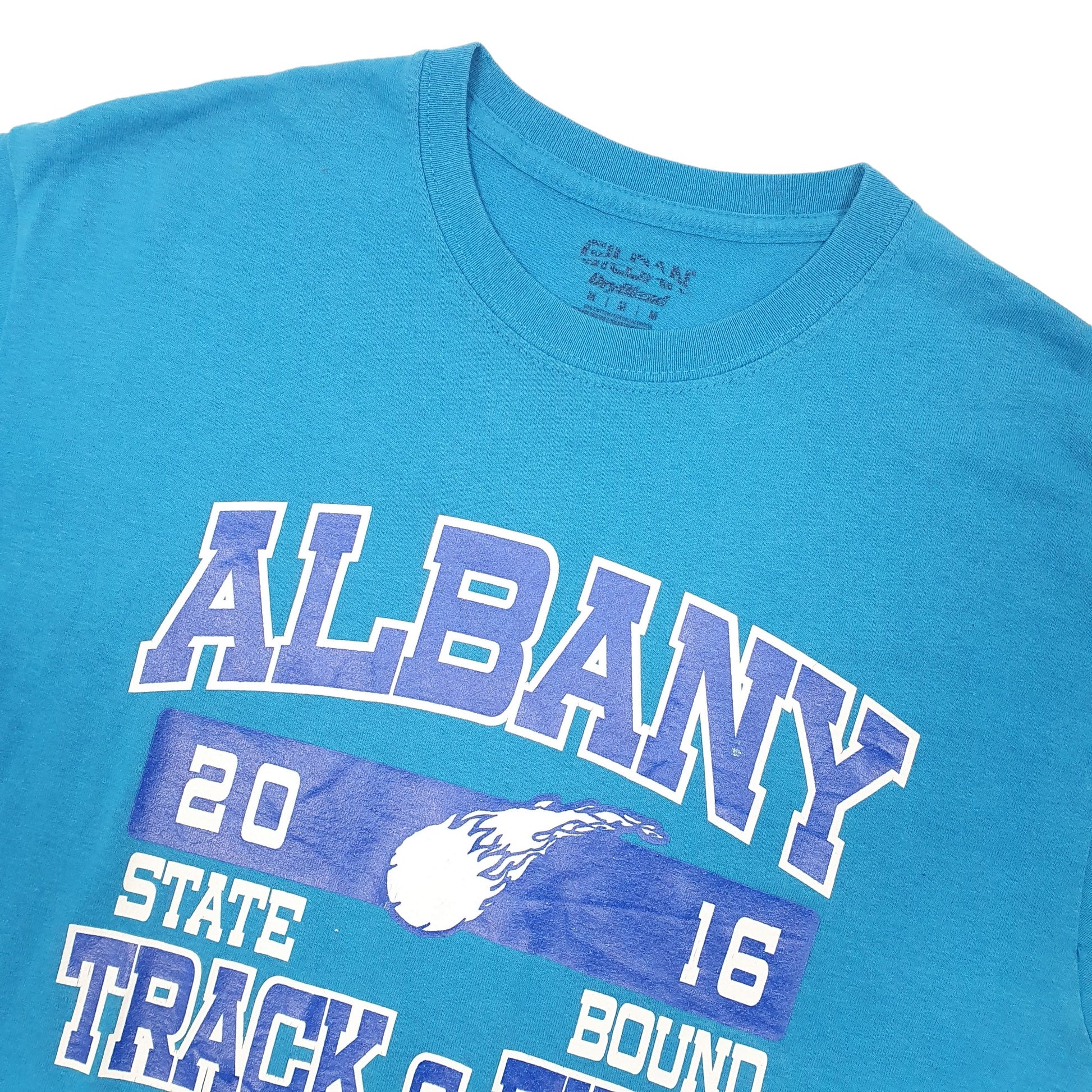 Gildan Albany Track & Field 2016 Short Sleeve T Shirt Blue