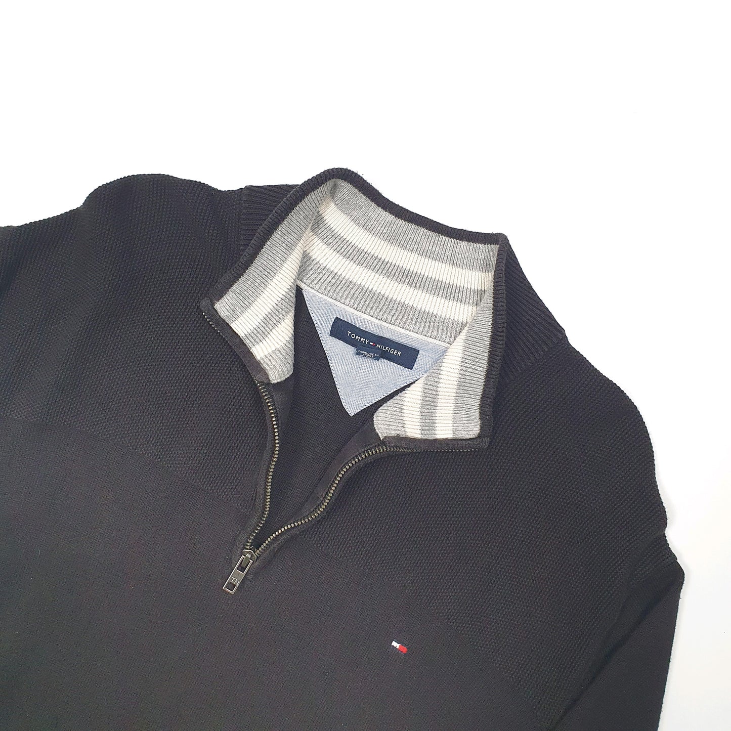 Tommy Hilfiger Quarter Zip XL Black