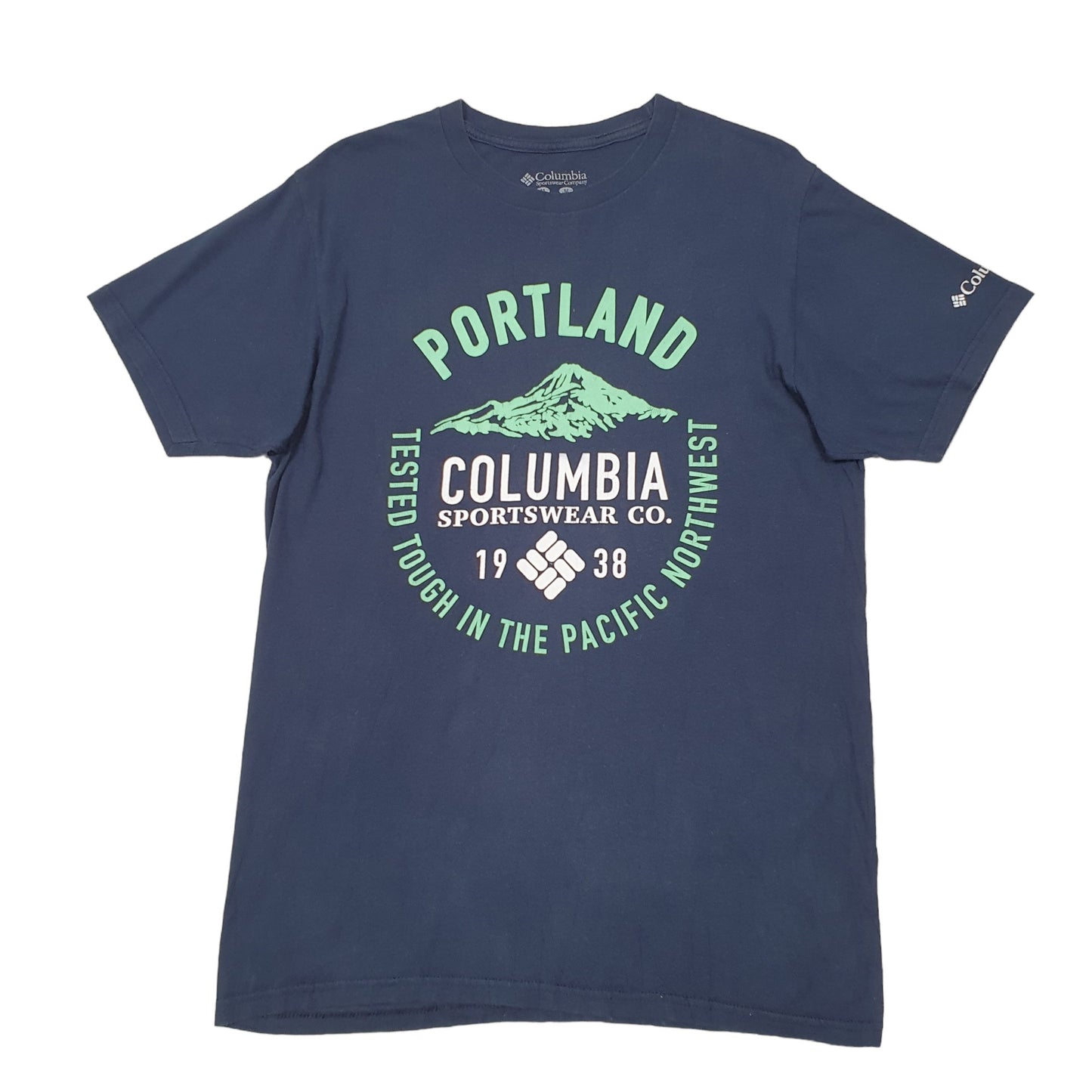 Mens Navy Columbia Sportswear Portland Pacific Northwest Short Sleeve T Shirt