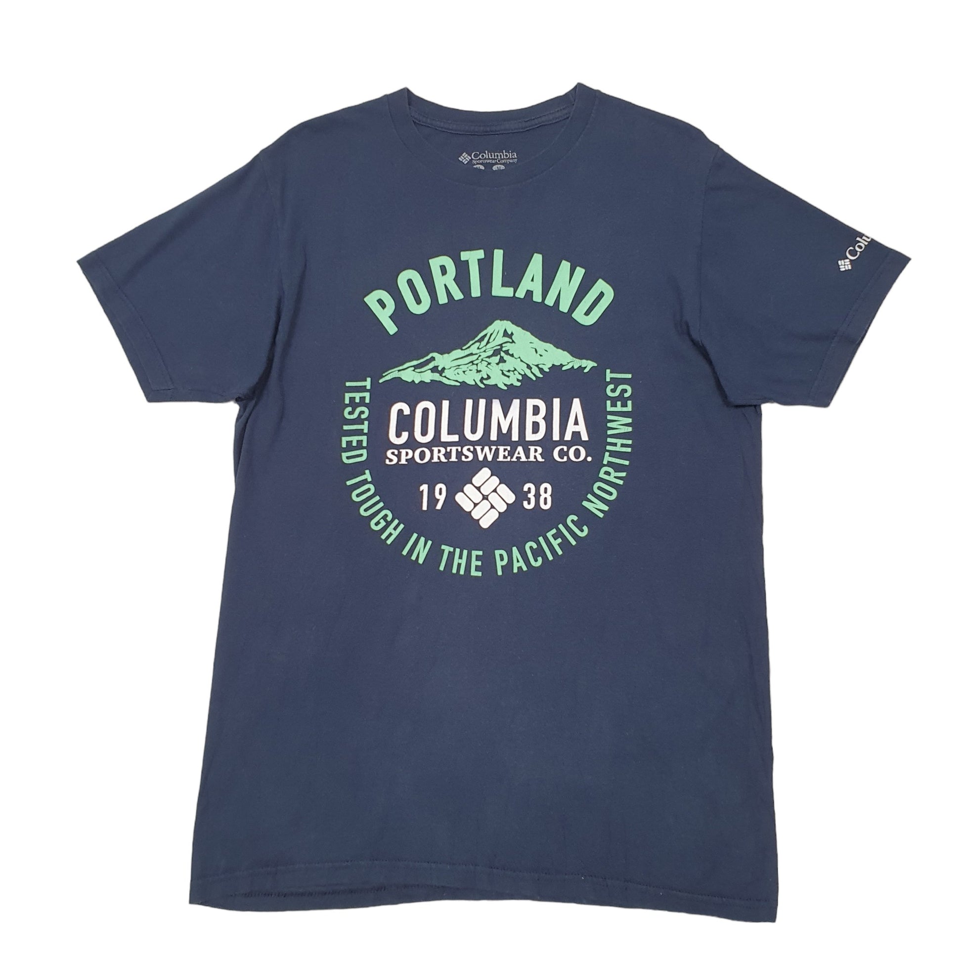 Mens Navy Columbia Sportswear Portland Pacific Northwest Short Sleeve T Shirt