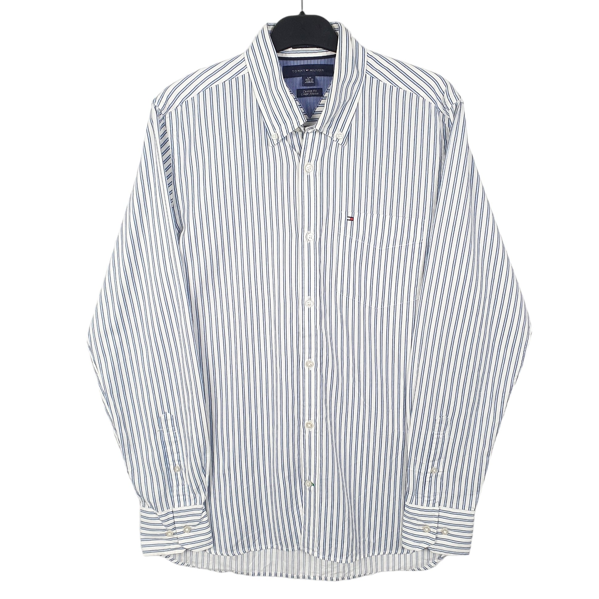 White Tommy Hilfiger Long Sleeve Shirt