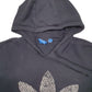 Mens Black Adidas Spellout Hoodie Jumper