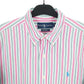 Ralph Lauren Short Sleeve Custom Fit Pinstripe Shirt Blue