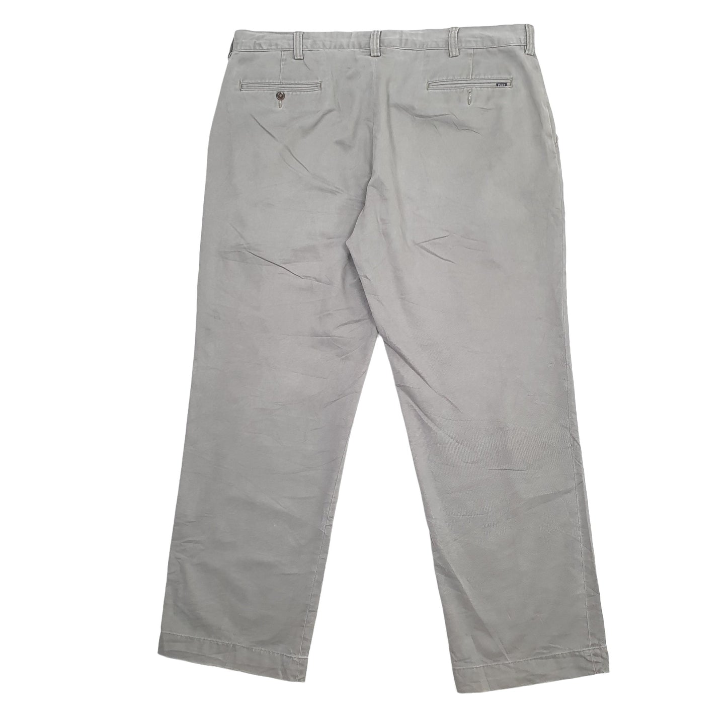 Mens Polo Ralph Lauren Grey Chino Trousers W38 L30 Grey