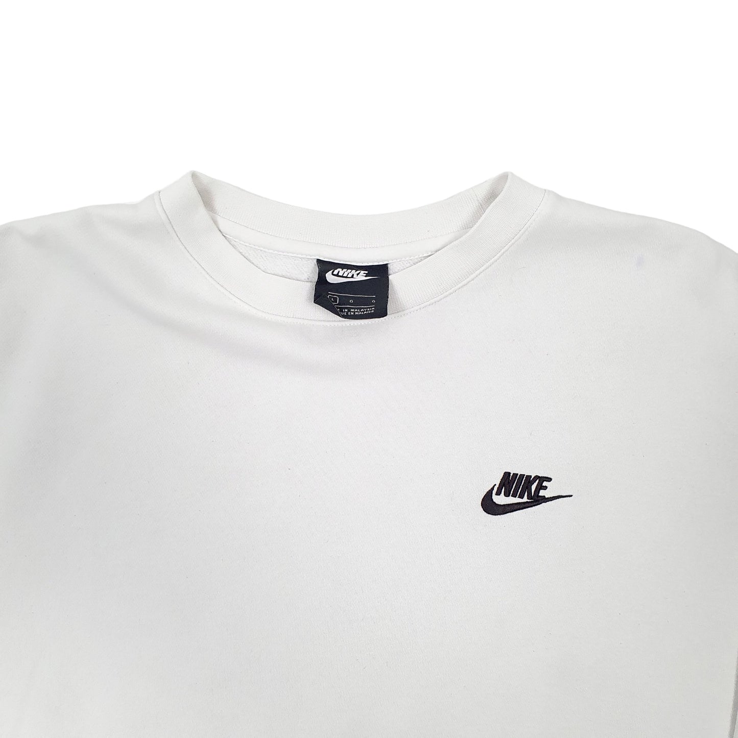 Mens White Nike  Crewneck Jumper