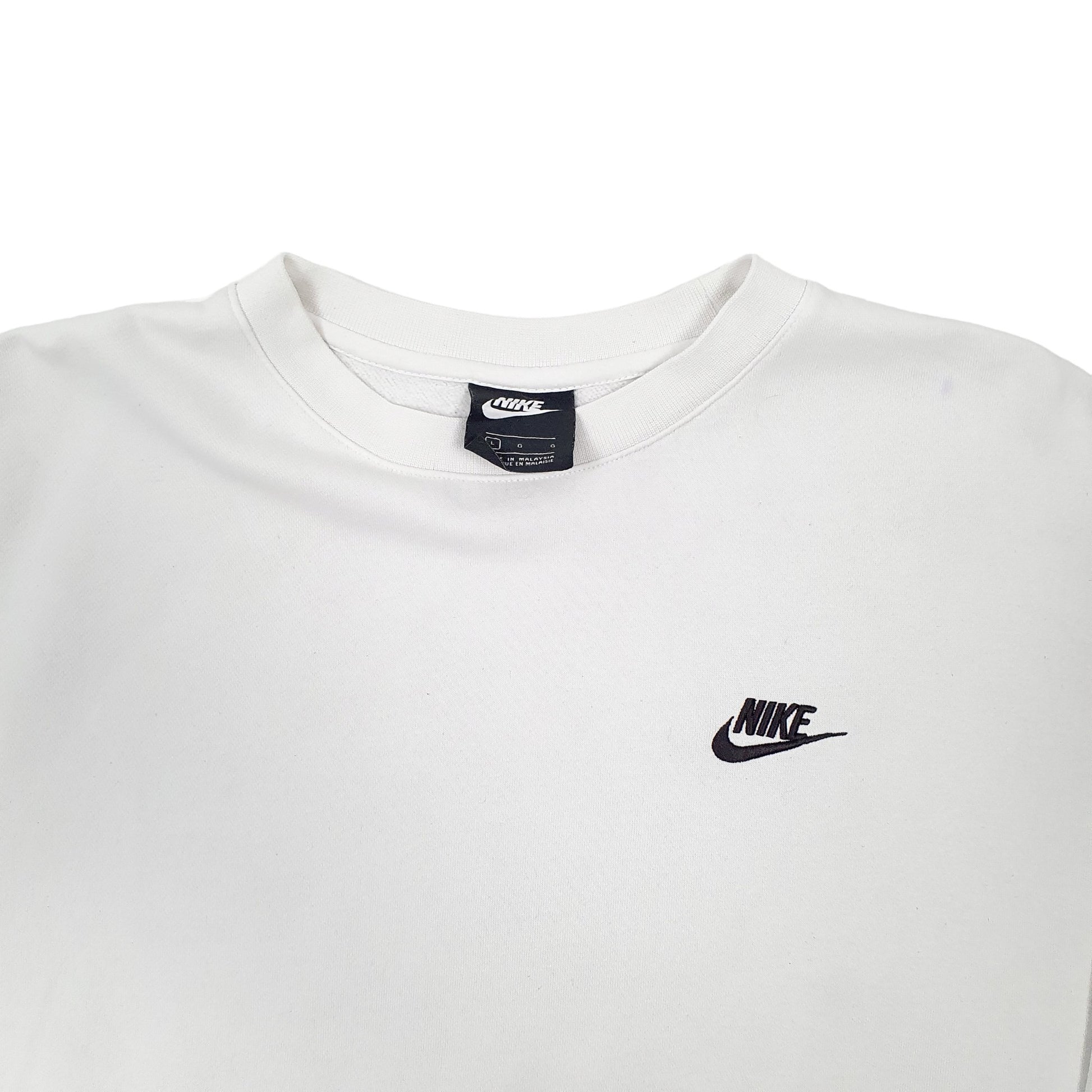 Mens White Nike  Crewneck Jumper