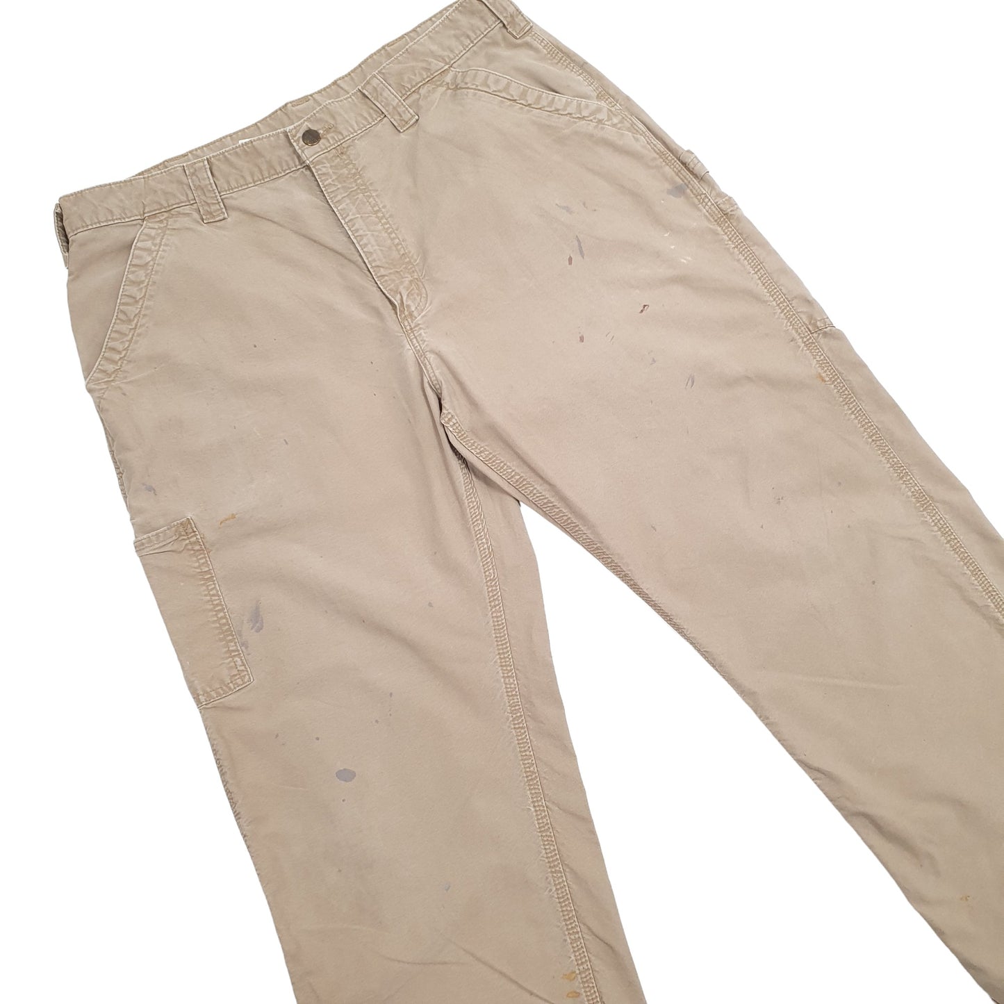 Mens Beige Carhartt  Carpenter Trousers