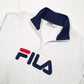 Fila Spellout Quarter Zip L White