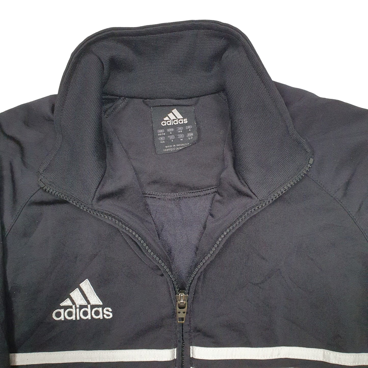 Mens Black Adidas  Full zip Jumper