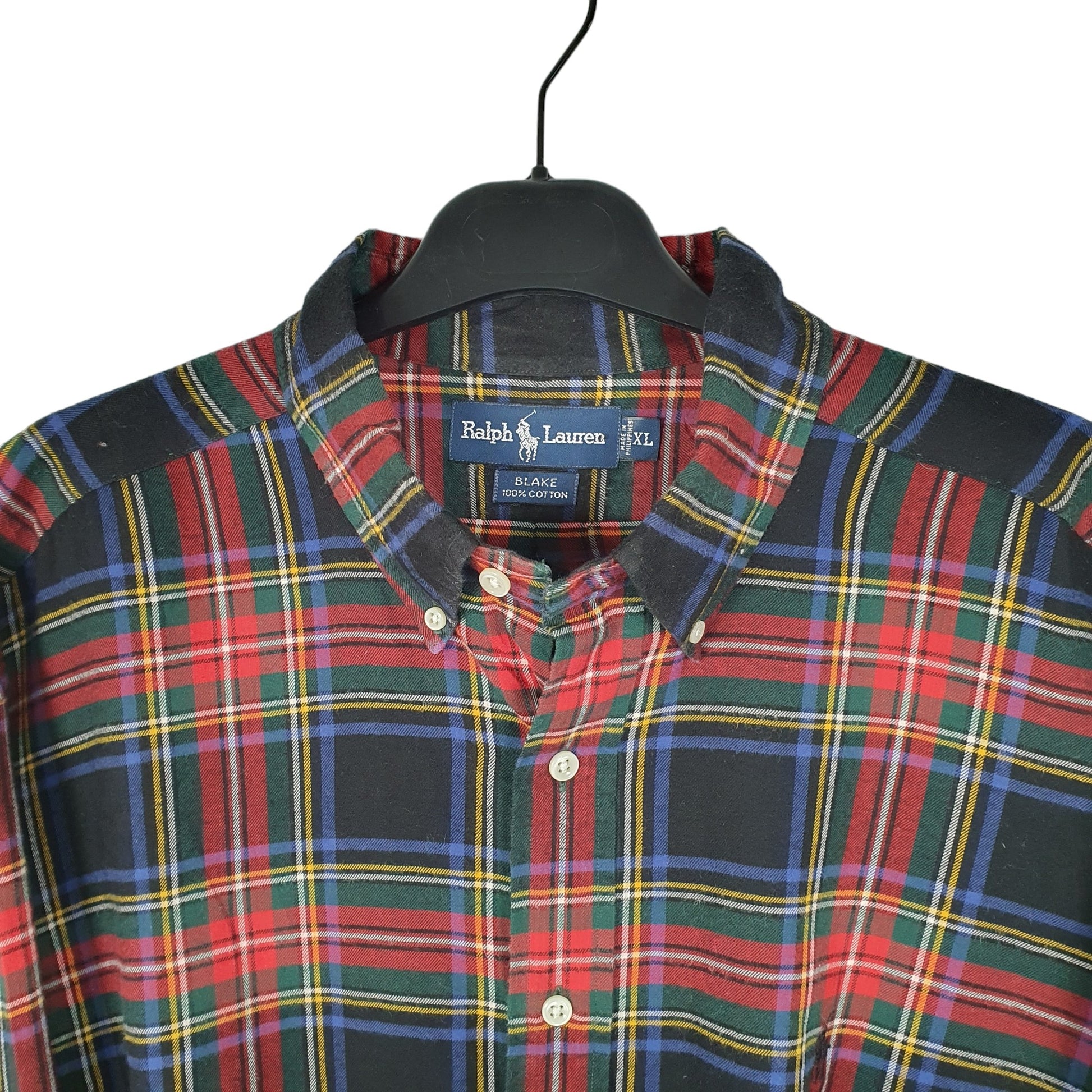 Ralph Lauren Long Sleeve Blake Fit Check Shirt Navy