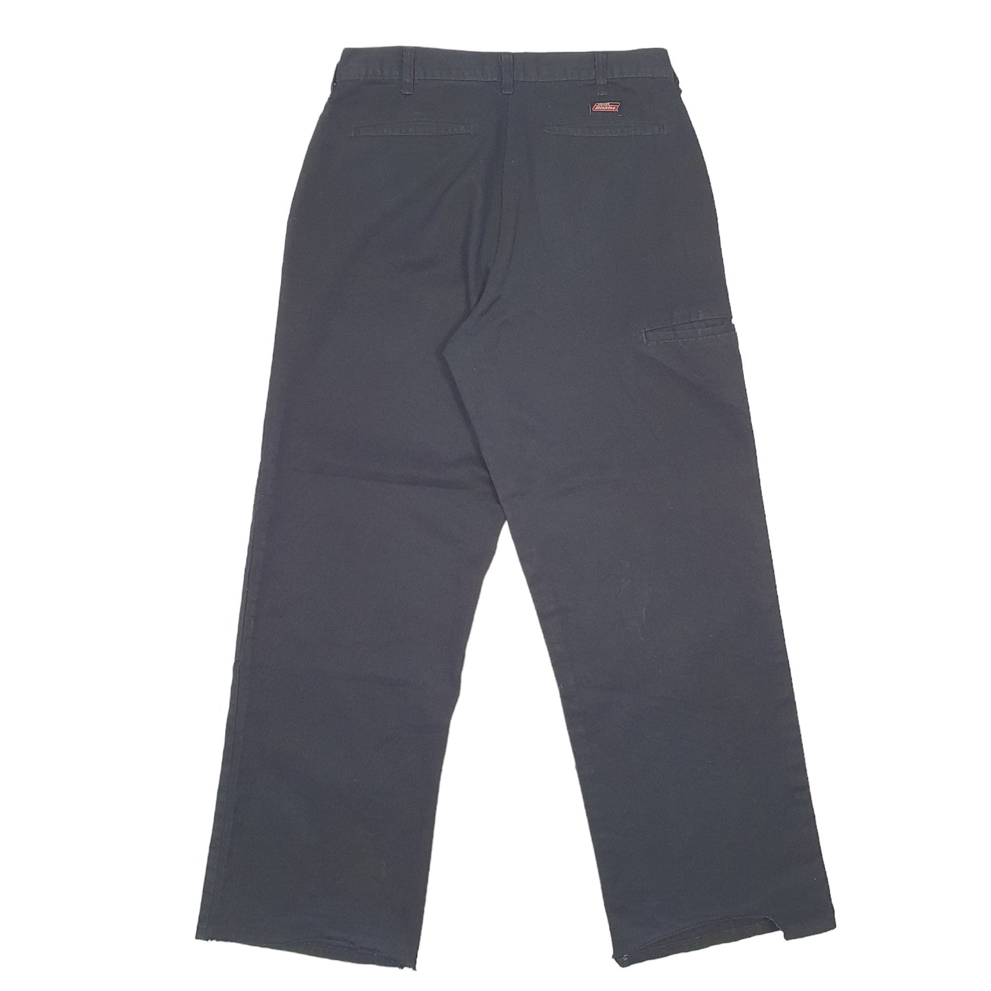 Mens Black Dickies Double Knee Work Wear Pants Chino Trousers