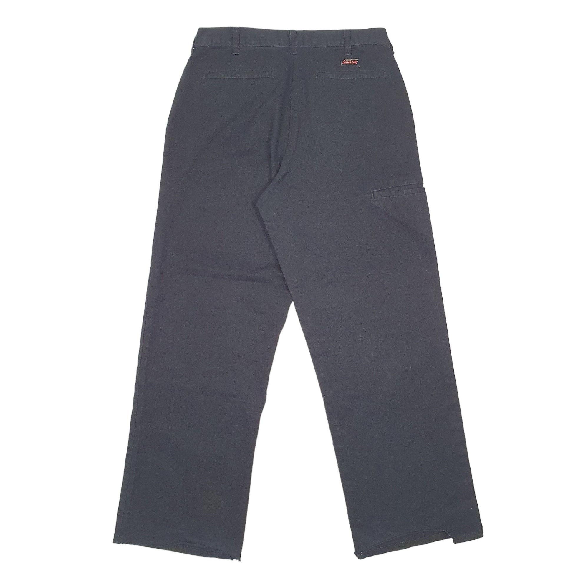 Mens Black Dickies Double Knee Work Wear Pants Chino Trousers