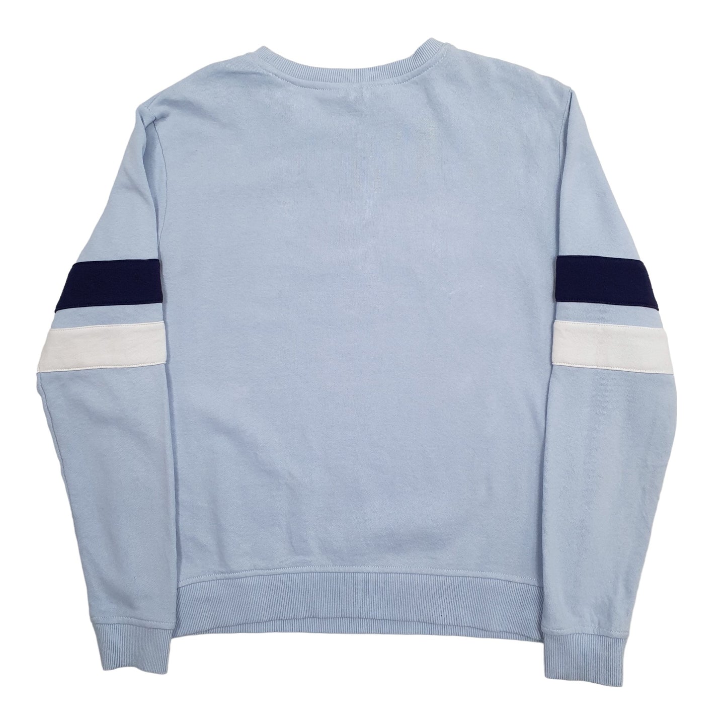 Womens Blue Fila Spellout Crewneck Jumper