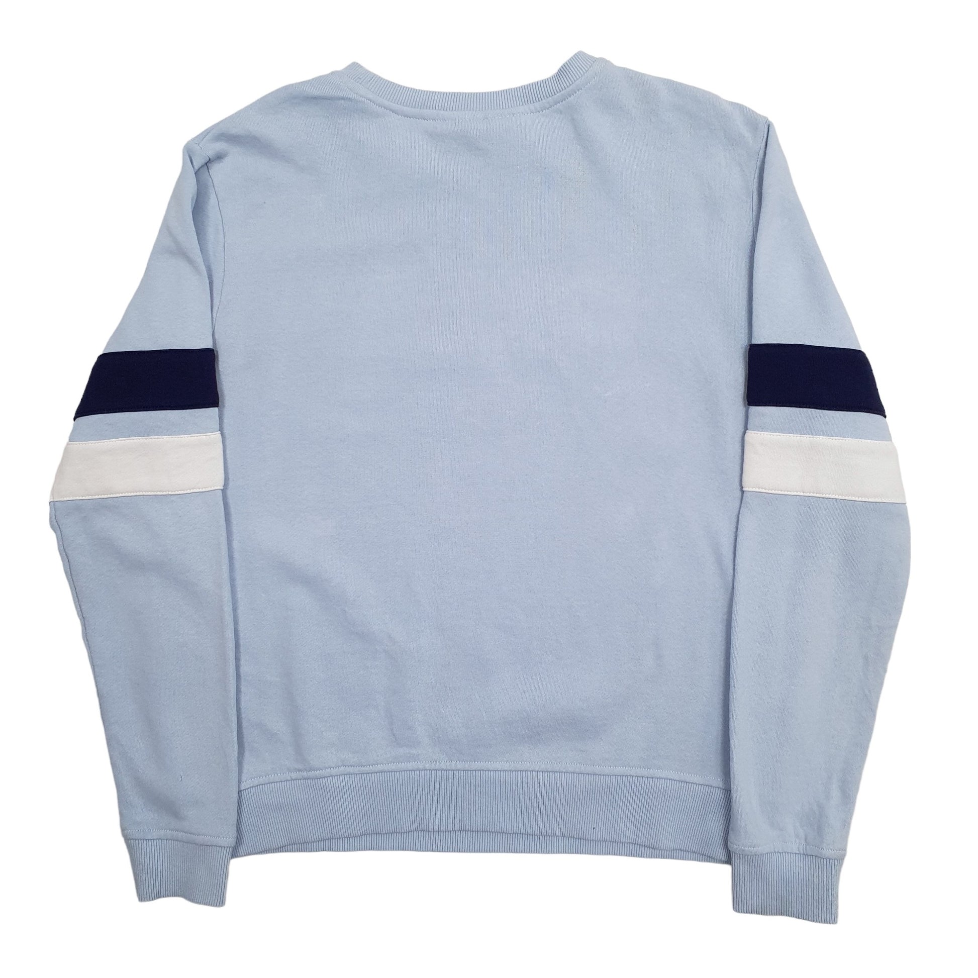 Womens Blue Fila Spellout Crewneck Jumper