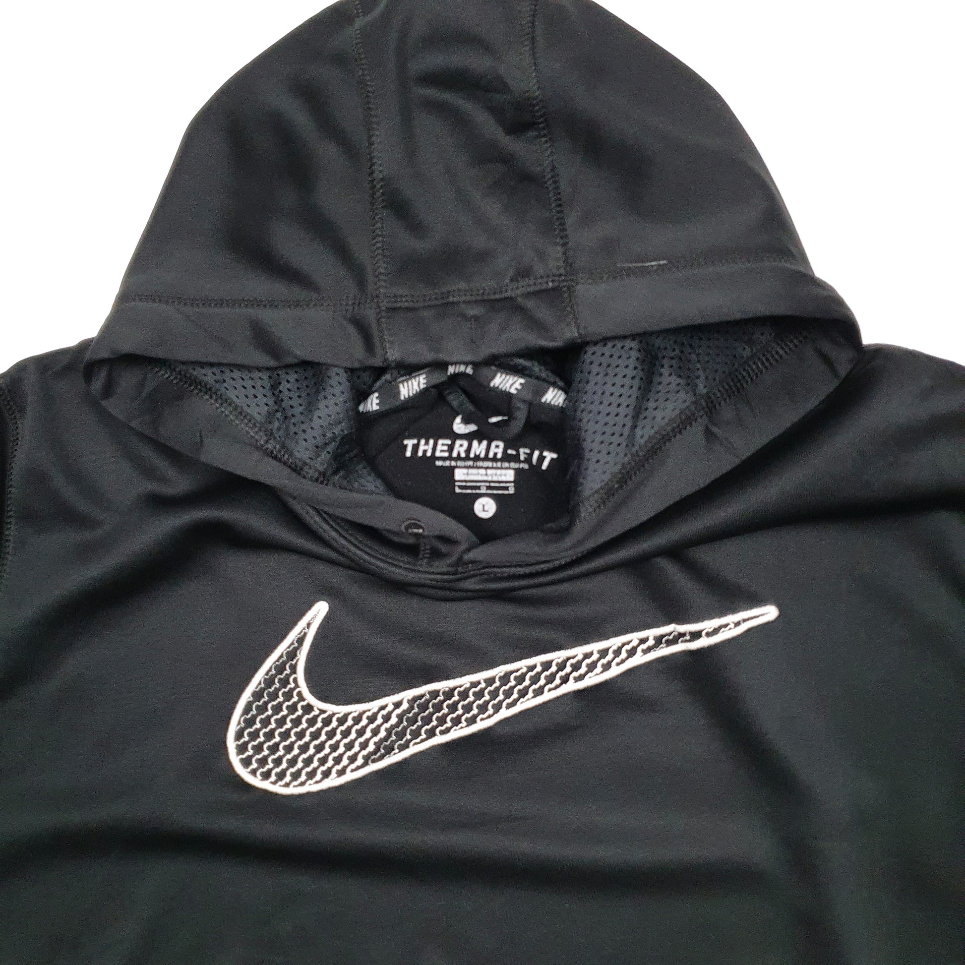 Mens Black Nike Therma Fit Hoodie Jumper