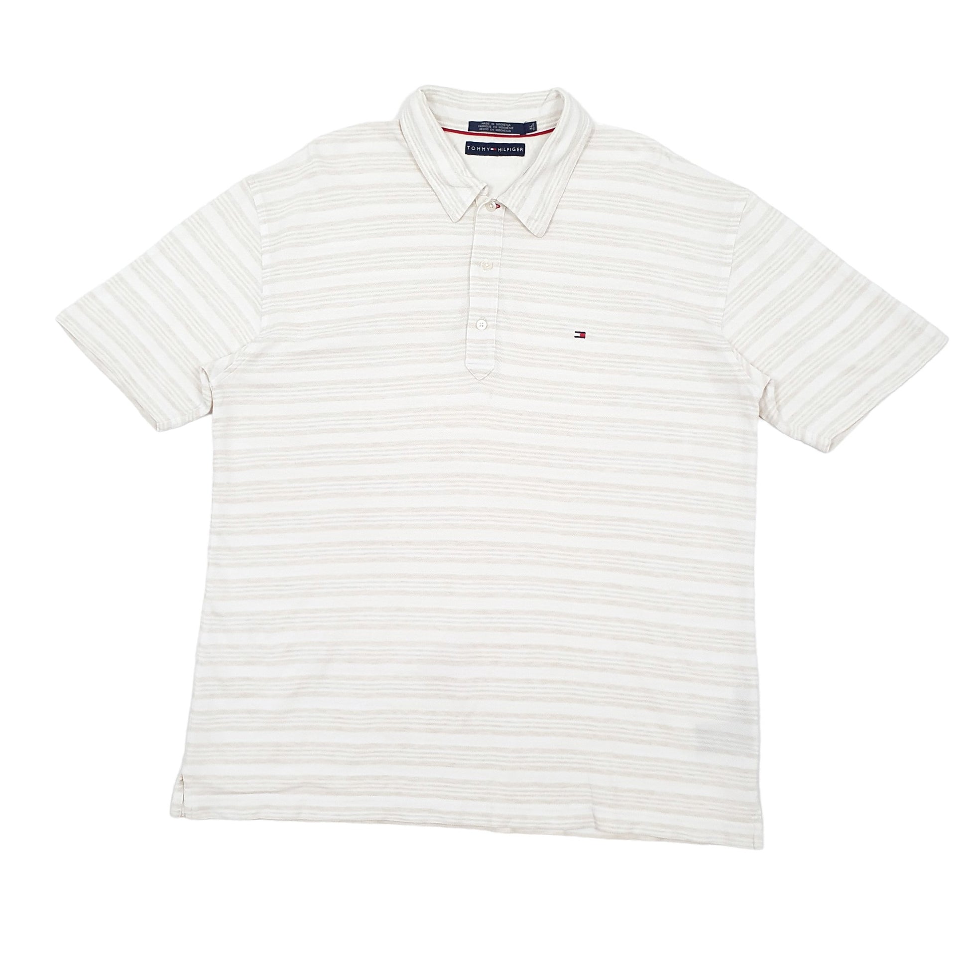 Mens Beige Tommy Hilfiger  Short Sleeve Polo Shirt