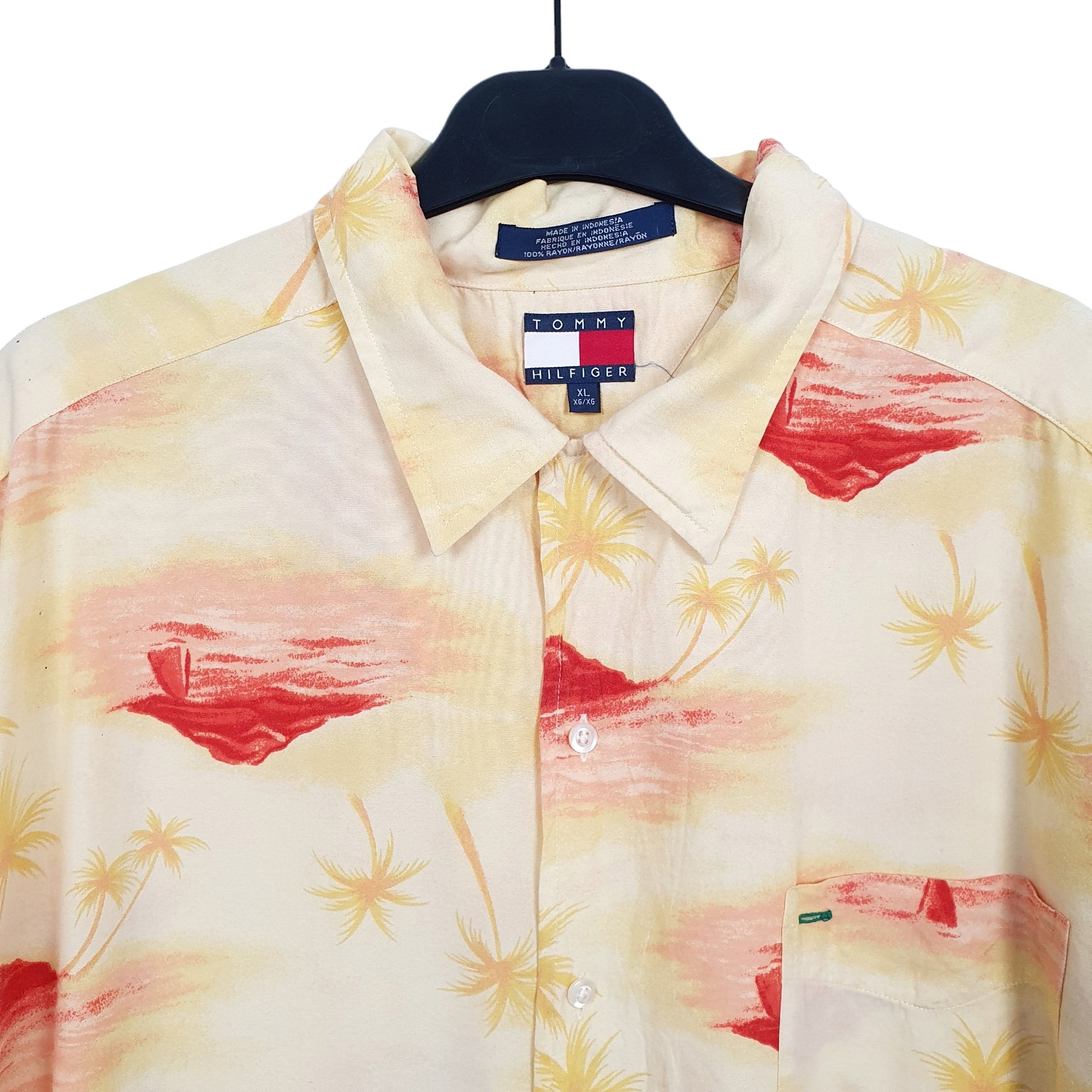 Tommy Hilfiger Short Sleeve Regular Fit Shirt Yellow