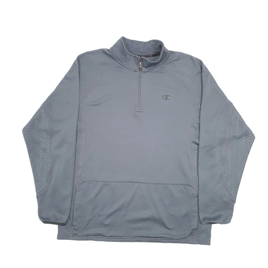 Champion Quarter Zip L Grey