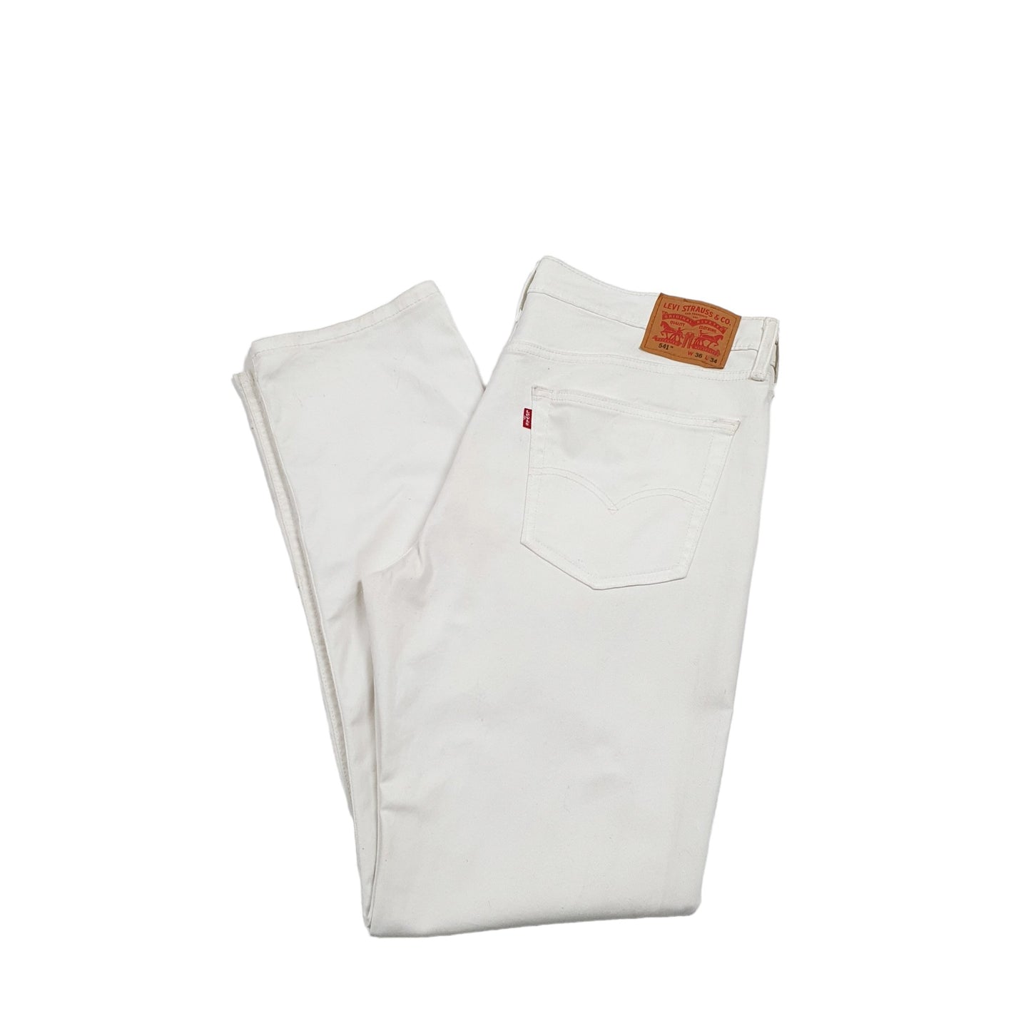 Levis 541 Tapered Fit Jeans W38 L32 White