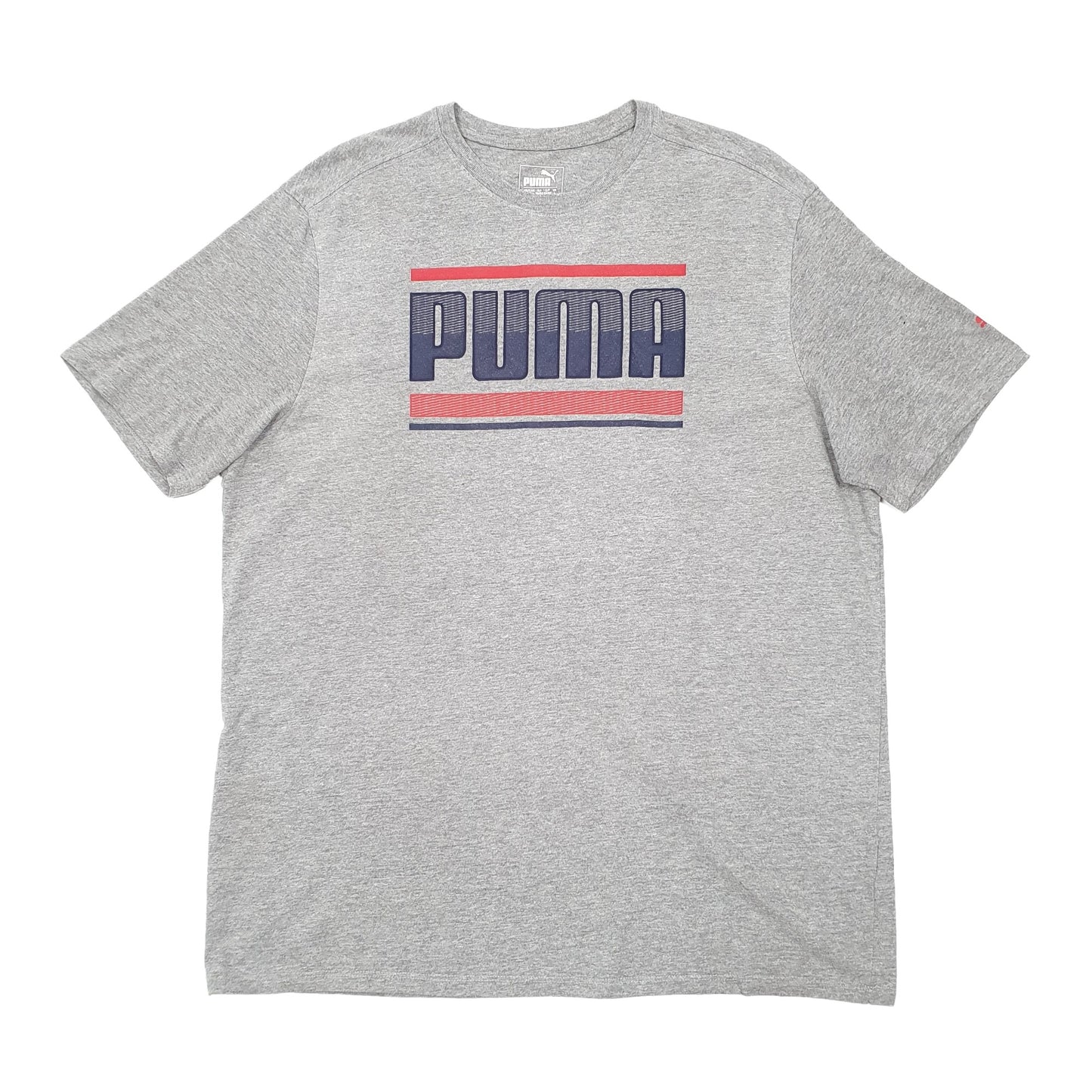 Puma Short Sleeve T Shirt Grey