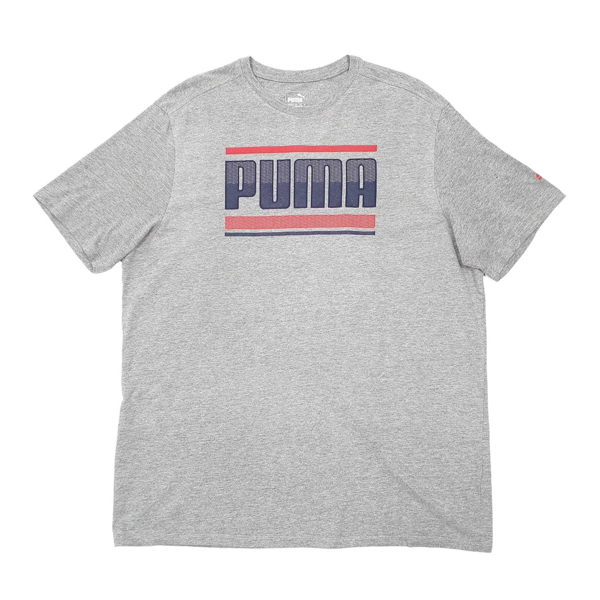 Puma Short Sleeve T Shirt Grey