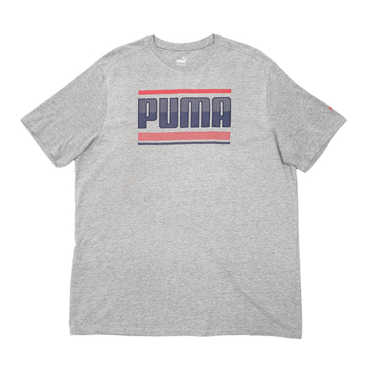 Puma Short Sleeve T Shirt Grey