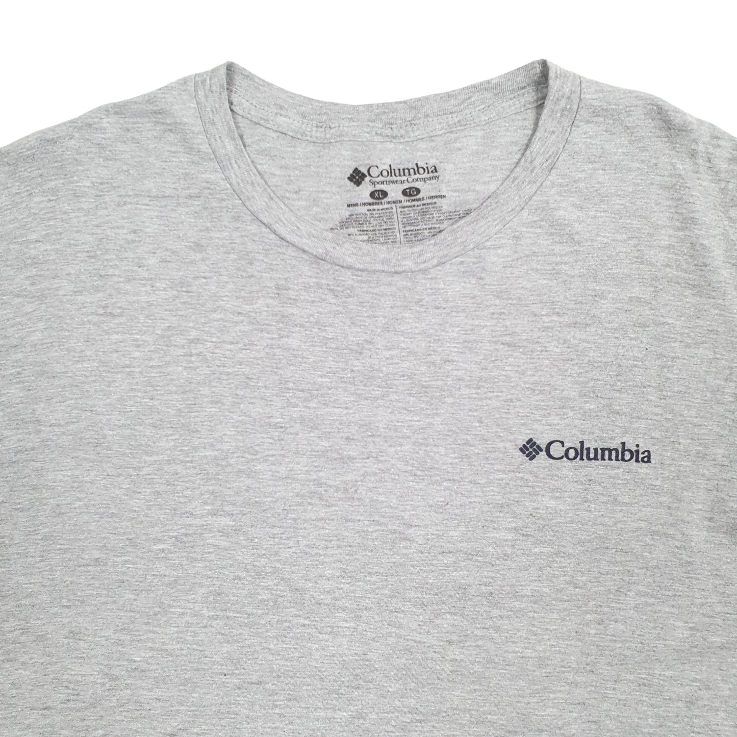 Mens Grey Columbia Sportswear  Short Sleeve T Shirt