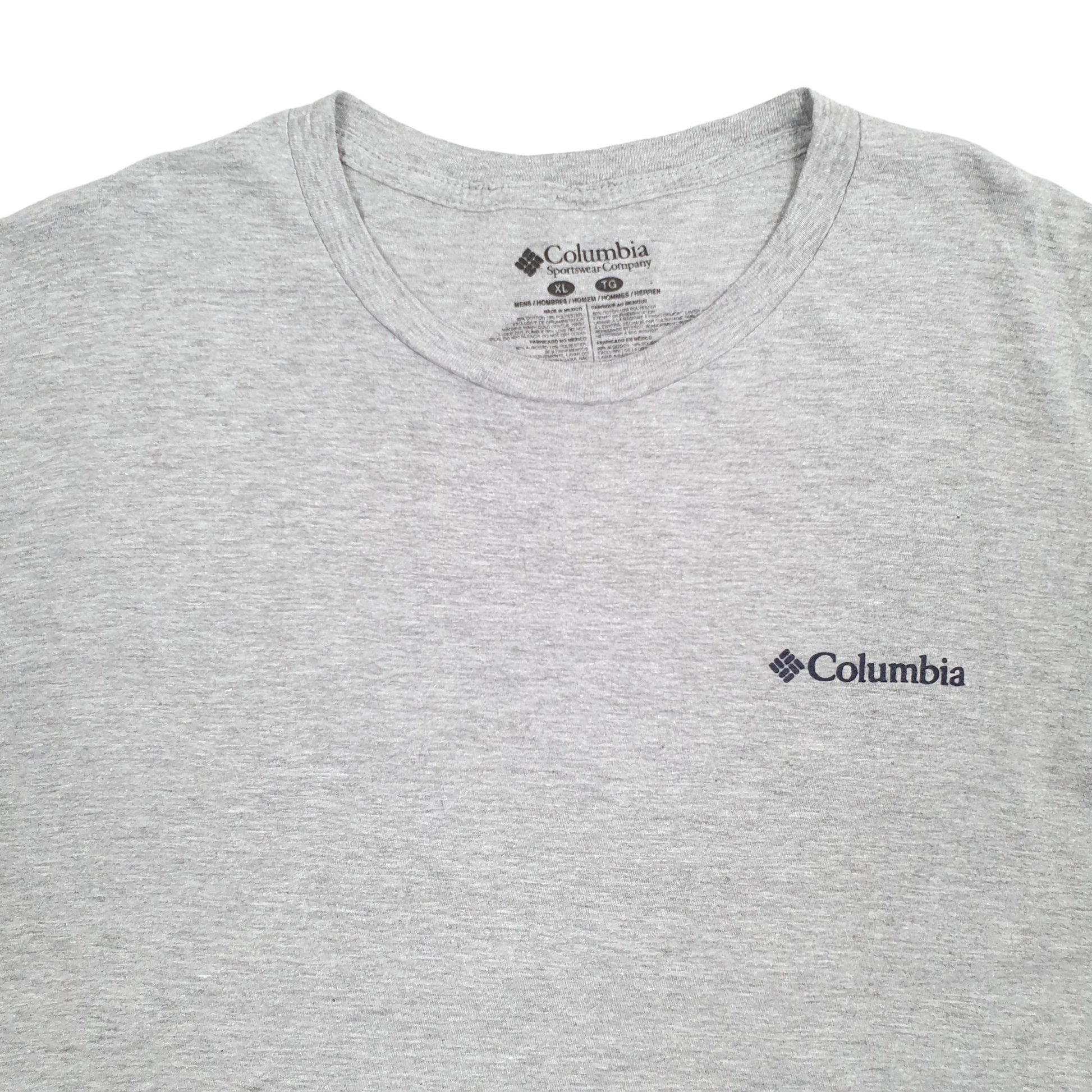 Mens Grey Columbia Sportswear  Short Sleeve T Shirt