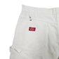 Mens White Dickies Cut Offs Carpenter Painter Workwear Denim Shorts