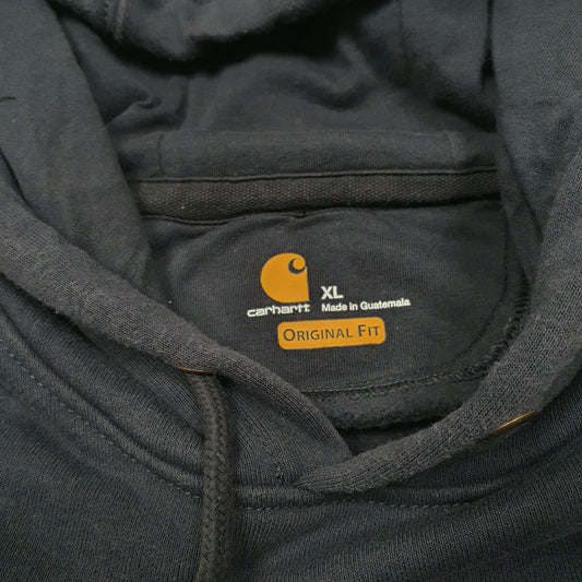 Mens Navy Carhartt Rain Defender Hoodie Jumper