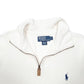 Mens Cream Polo Ralph Lauren  Quarter Zip Jumper