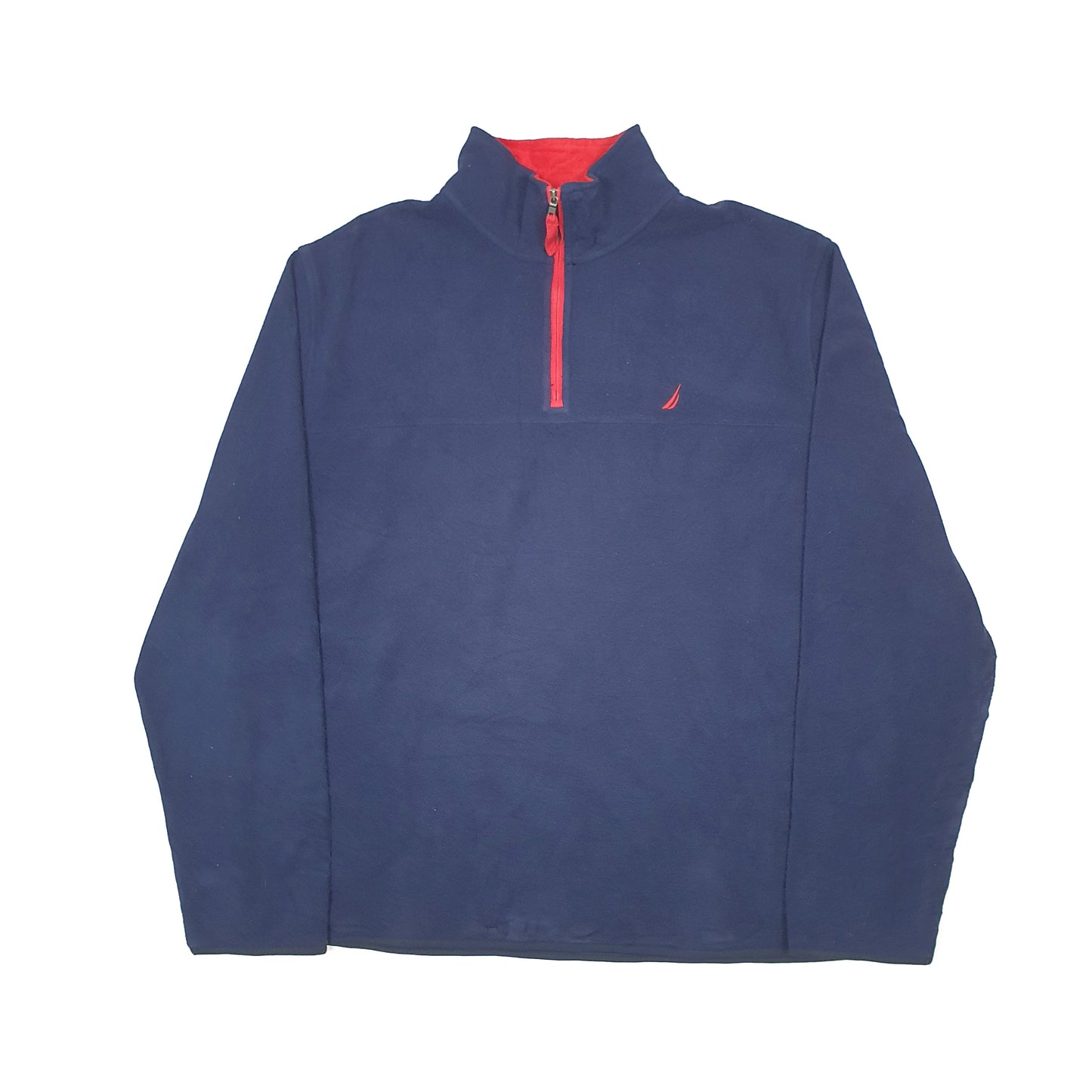 Nautica Quarter Zip Fleece XL Navy