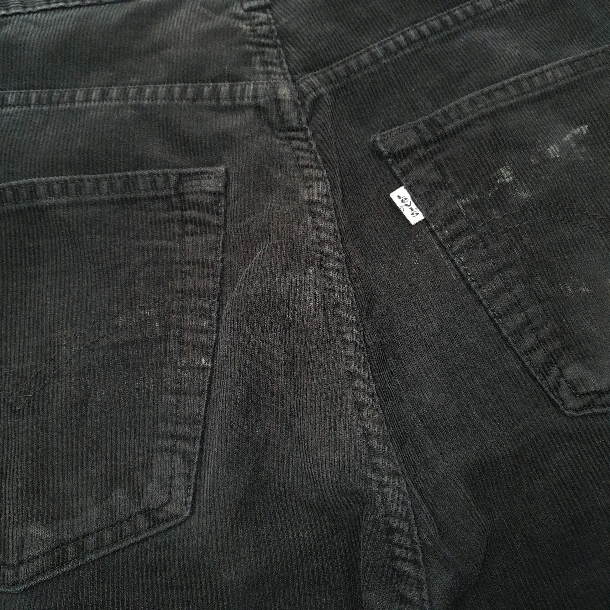 Mens Black Levis 551 Corduroy Trousers