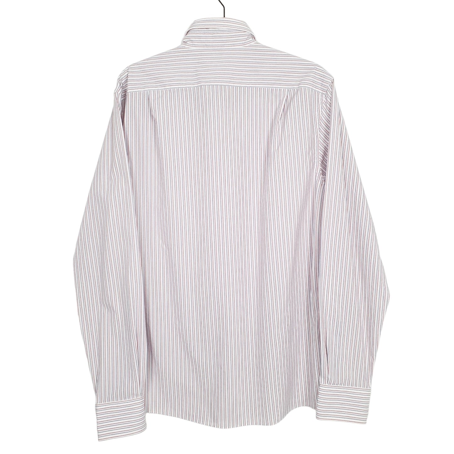 Tommy Hilfiger Long Sleeve Regular Fit Pinstripe Shirt Red
