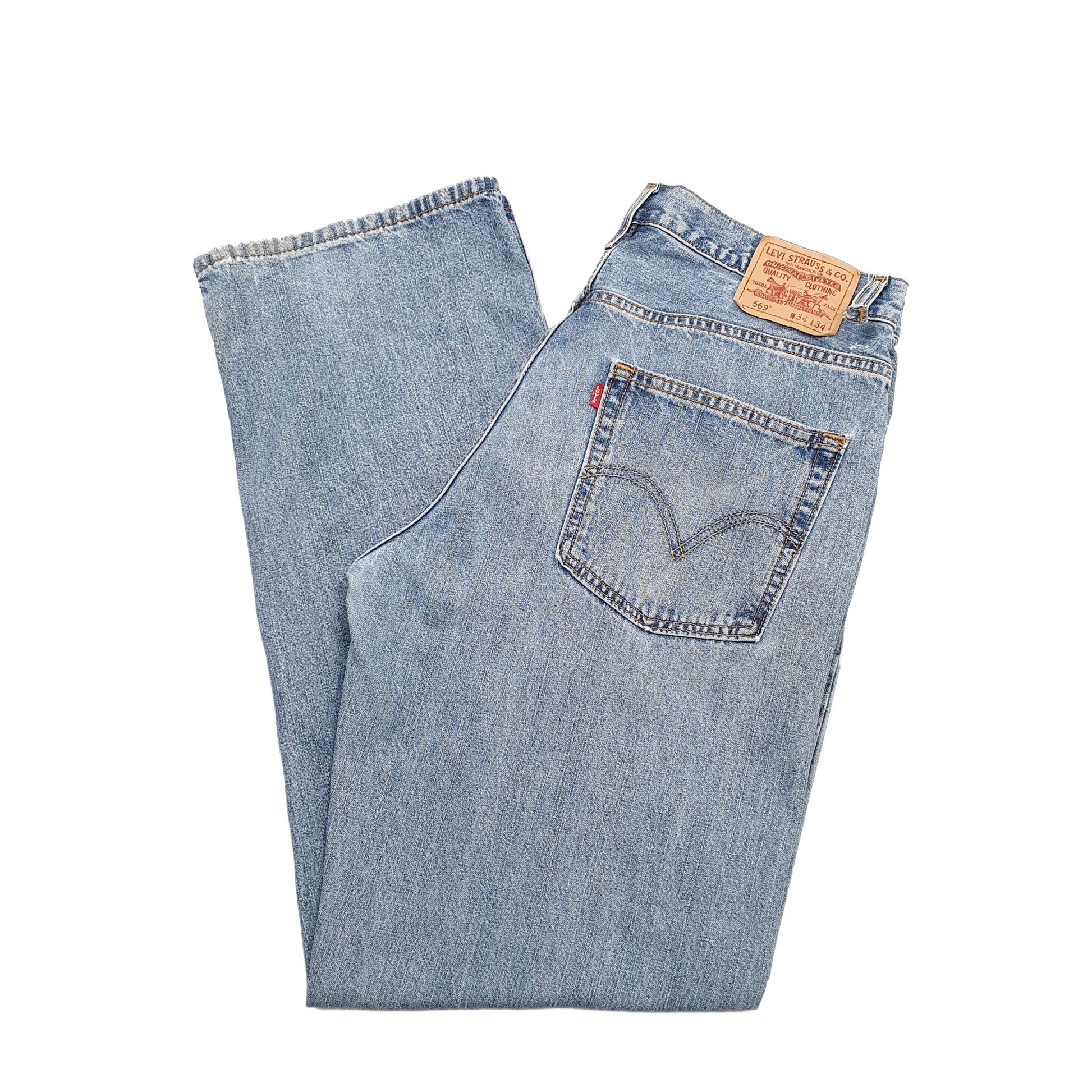 Levis 569 Loose Fit Jeans W34 L34 Blue