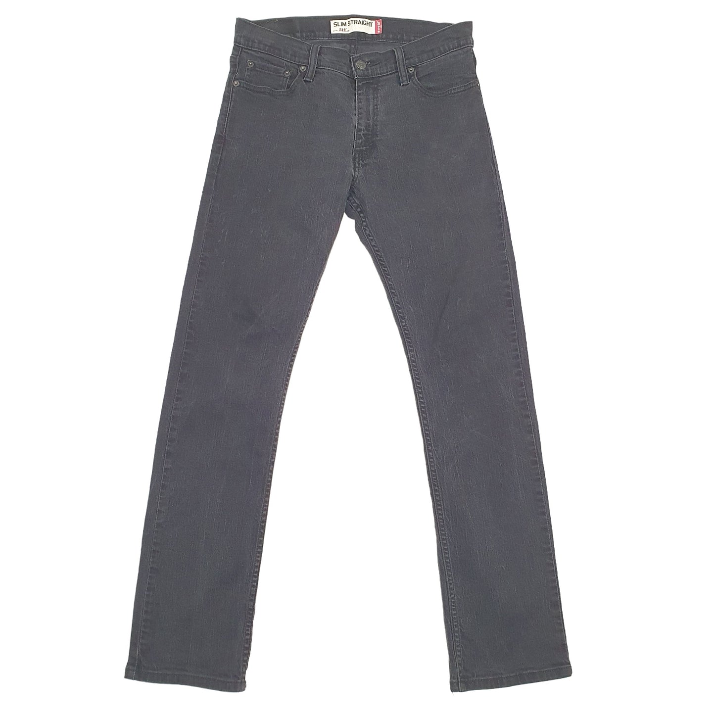 Levis 514 Straight Fit Stretch Slim Jeans W30 L31 Black