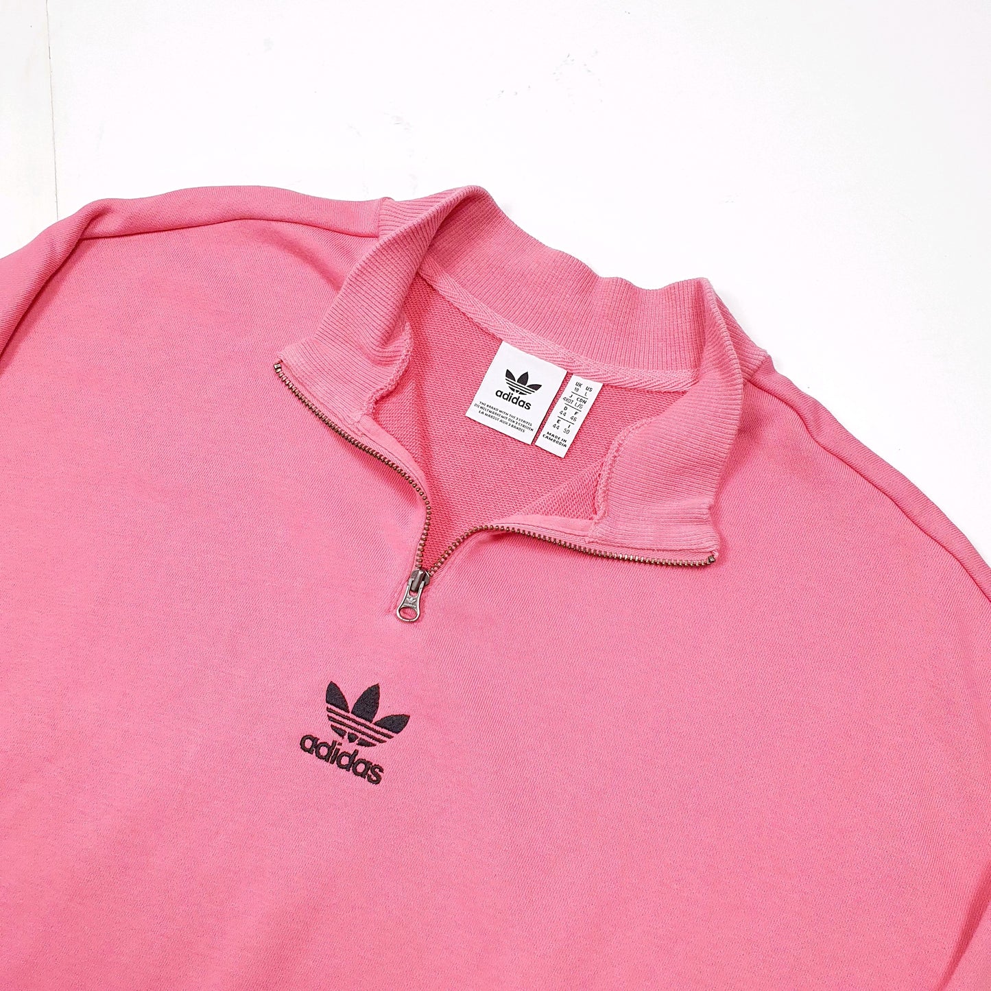 Adidas Originals Quarter Zip 18 Pink