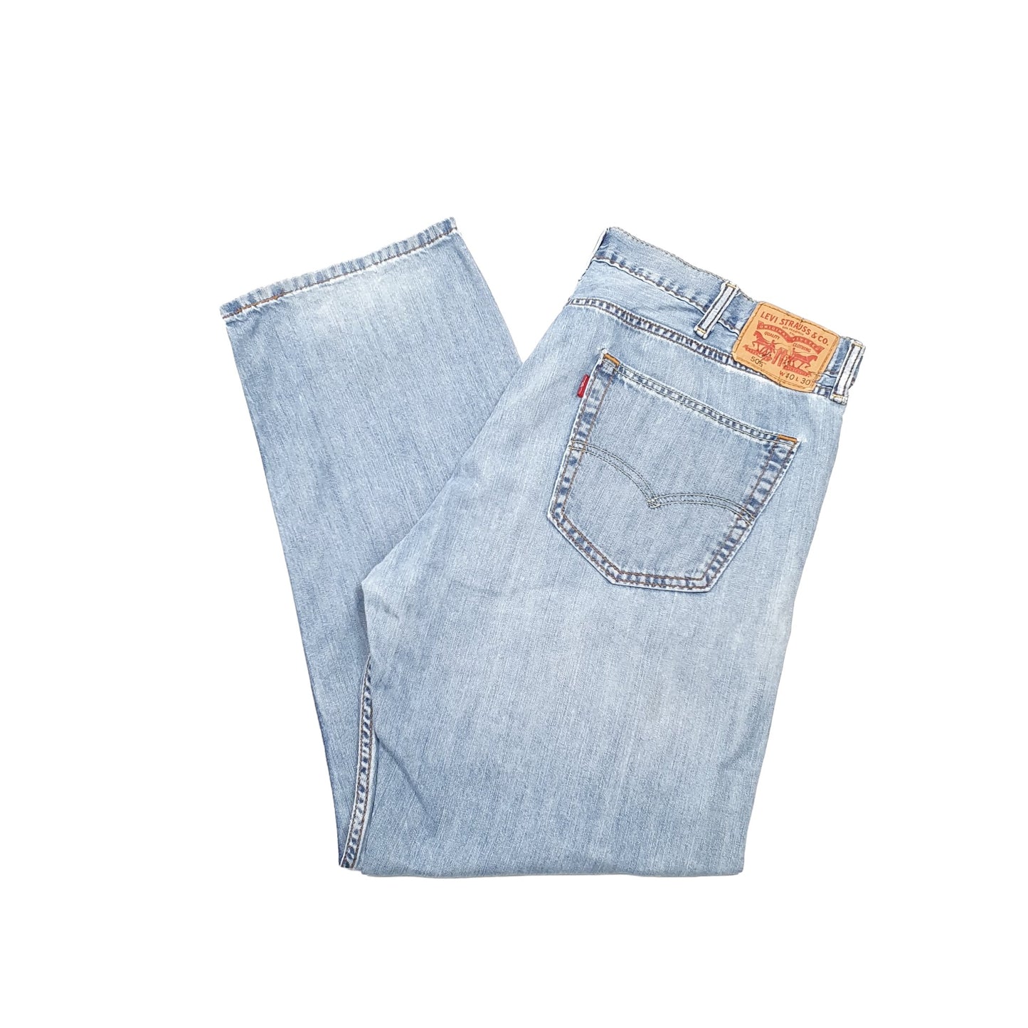 Levis 505 Regular Fit Jeans W40 L30 Blue
