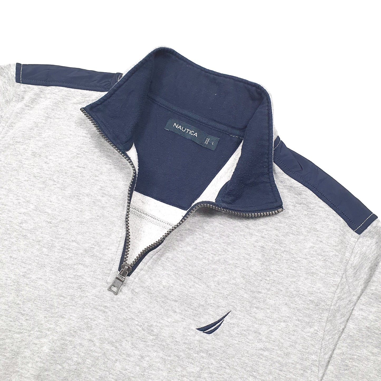 Nautica Quarter Zip L Grey