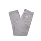 Mens Carhartt Grey Carpenter Trousers W34 L29 Grey