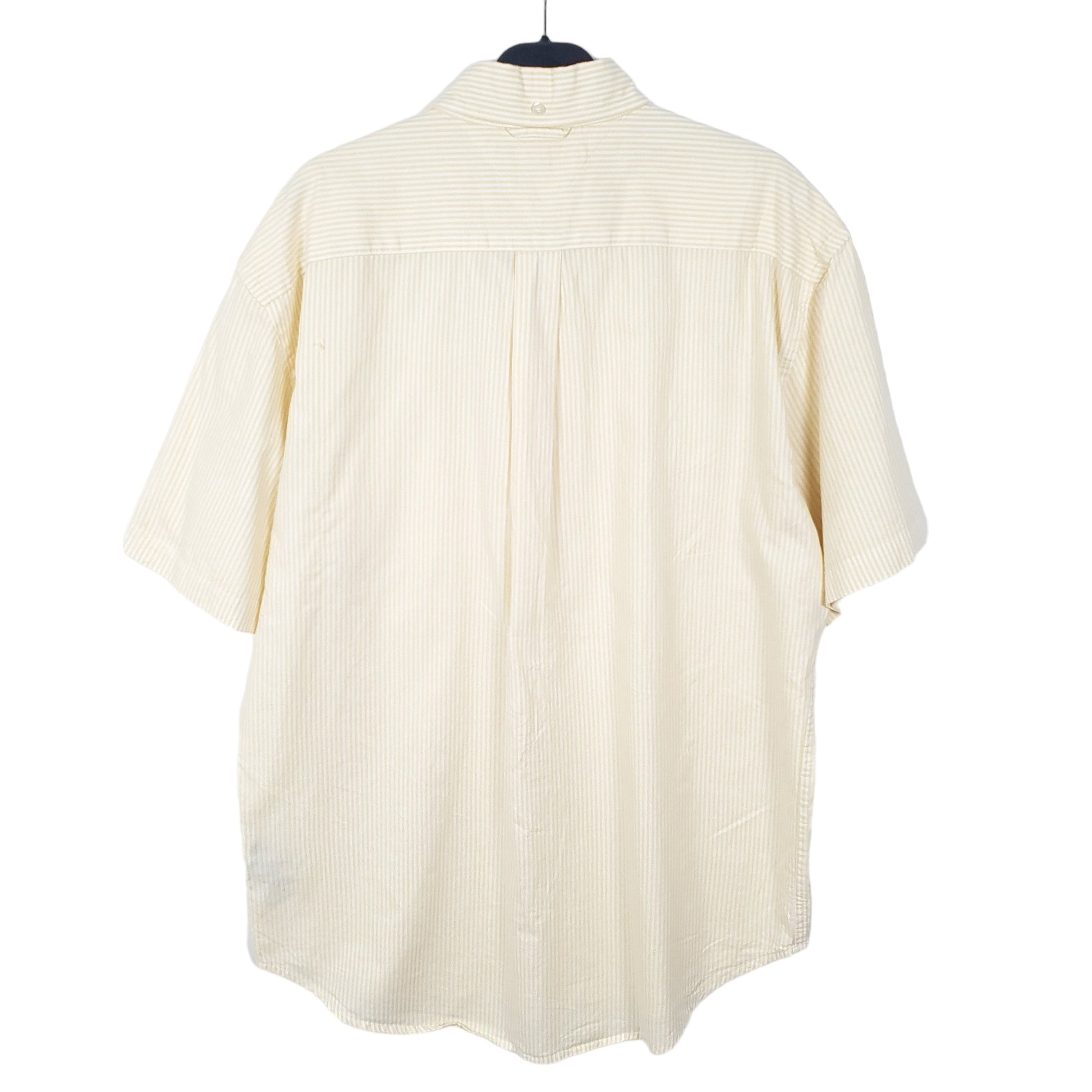 Tommy Hilfiger Short Sleeve Regular Fit Striped Shirt Yellow