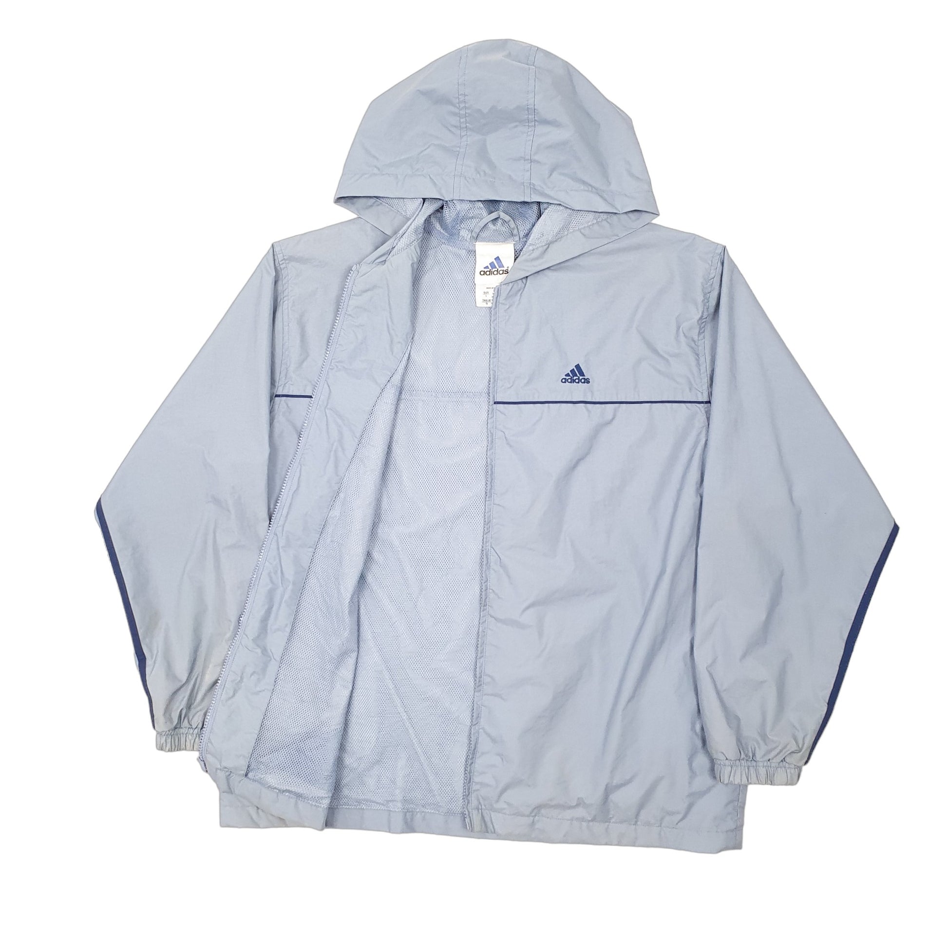 Mens Blue Adidas Hoodie  Coat